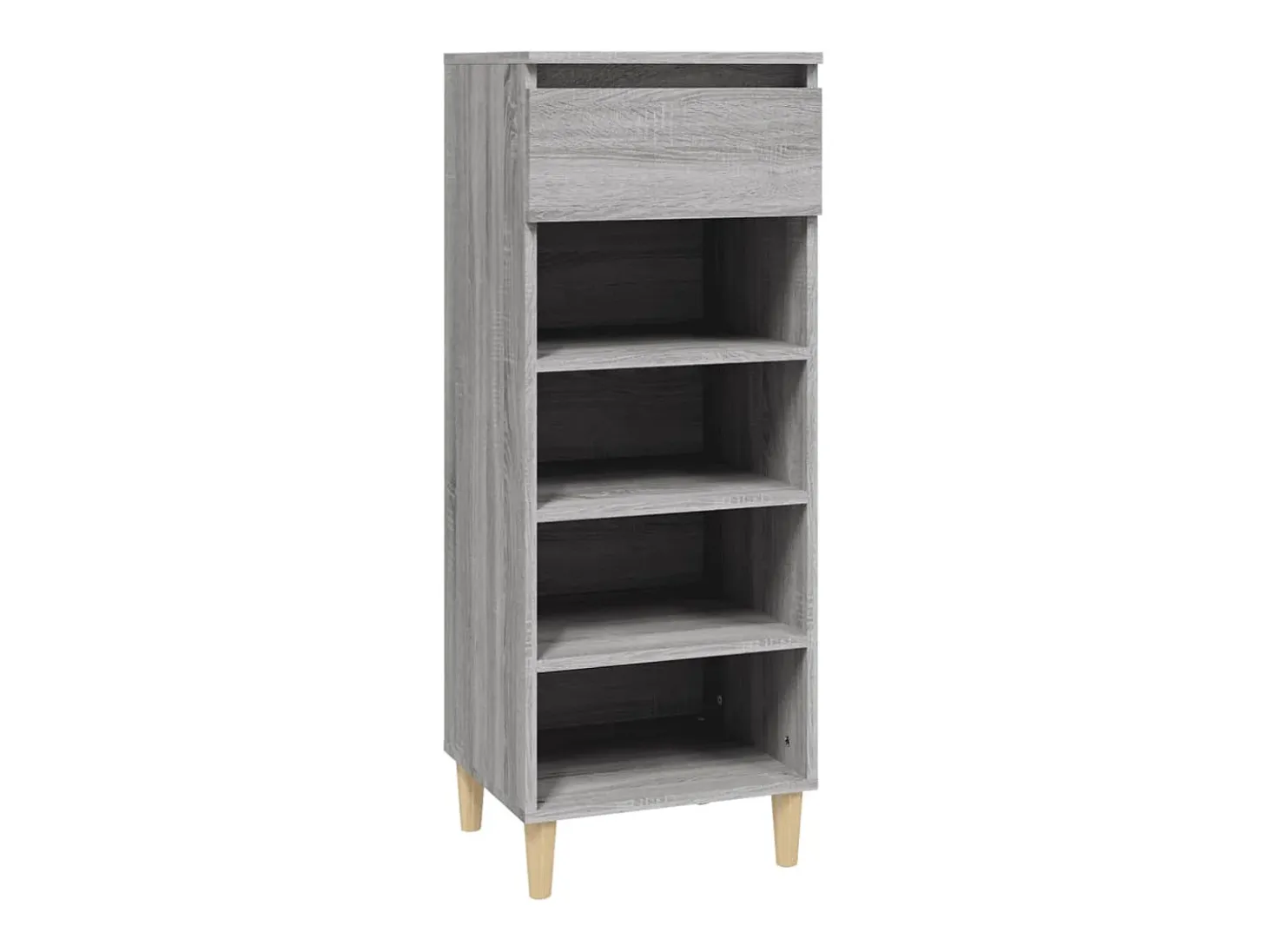 Zapatero gris Sonoma 40x36x105 cm Madera de ingeniería