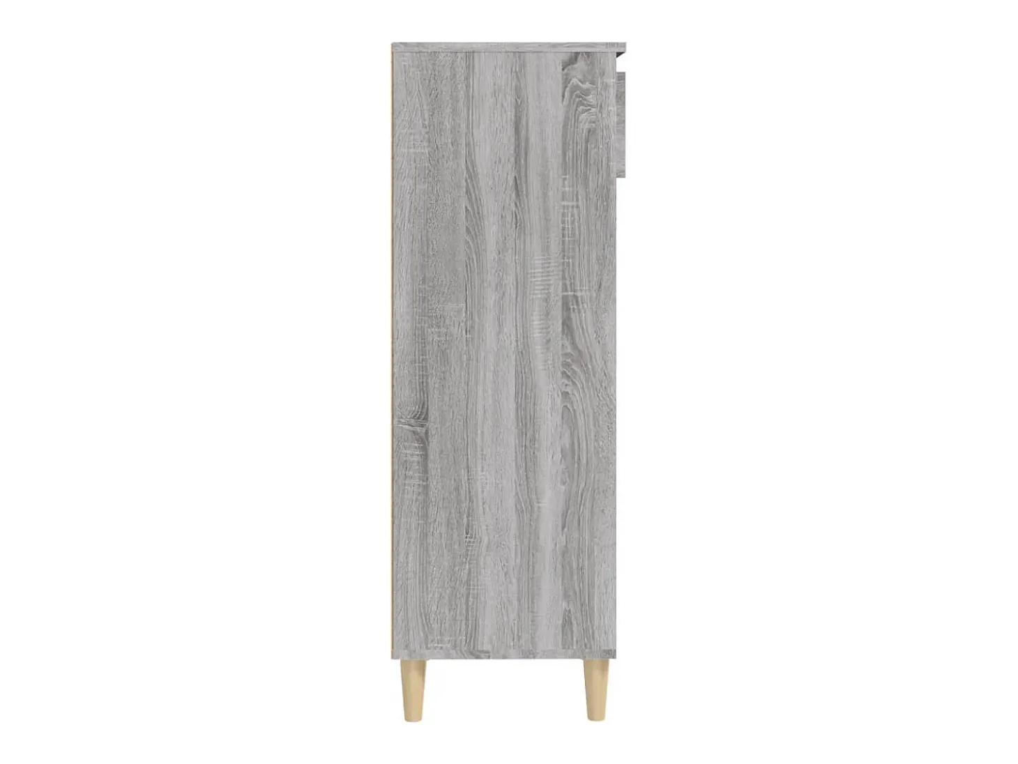 Zapatero gris Sonoma 40x36x105 cm Madera de ingeniería
