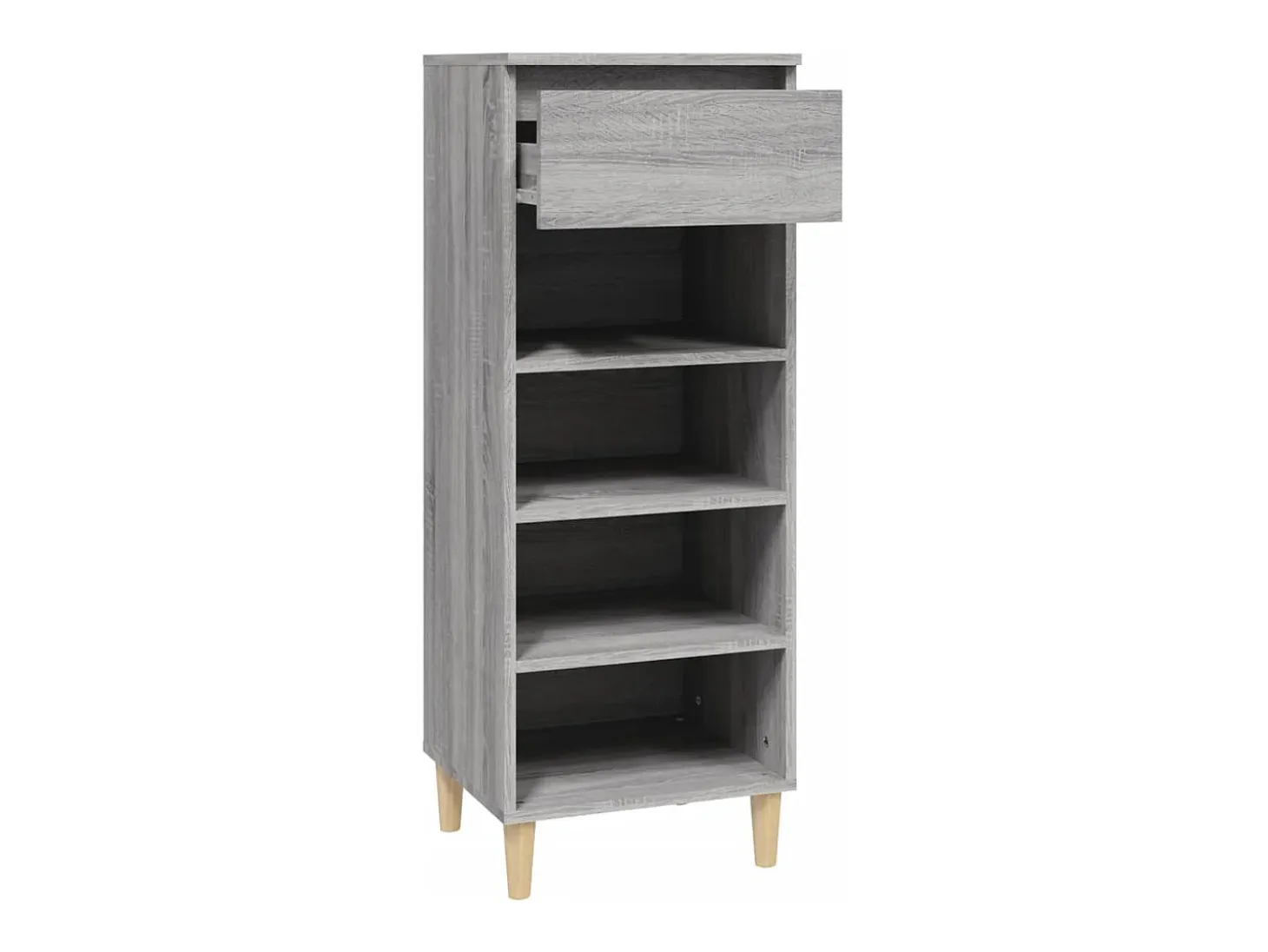 Zapatero gris Sonoma 40x36x105 cm Madera de ingeniería