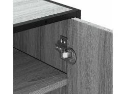 Zapatero gris Sonoma 48x38x97,5 cm madera de ingeniería