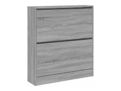 Zapatero gris Sonoma 80x21x87,5cm madera de ingeniería