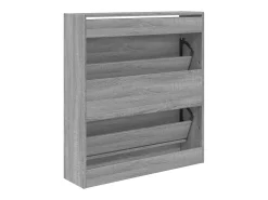 Zapatero gris Sonoma 80x21x87,5cm madera de ingeniería