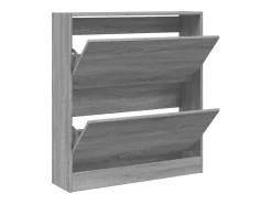 Zapatero gris Sonoma 80x21x87,5cm madera de ingeniería