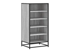 Zapatero gris Sonoma 48x38x97,5cm madera de ingeniería
