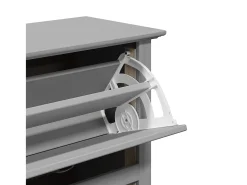 Zapatero gris 80x35x118 cm