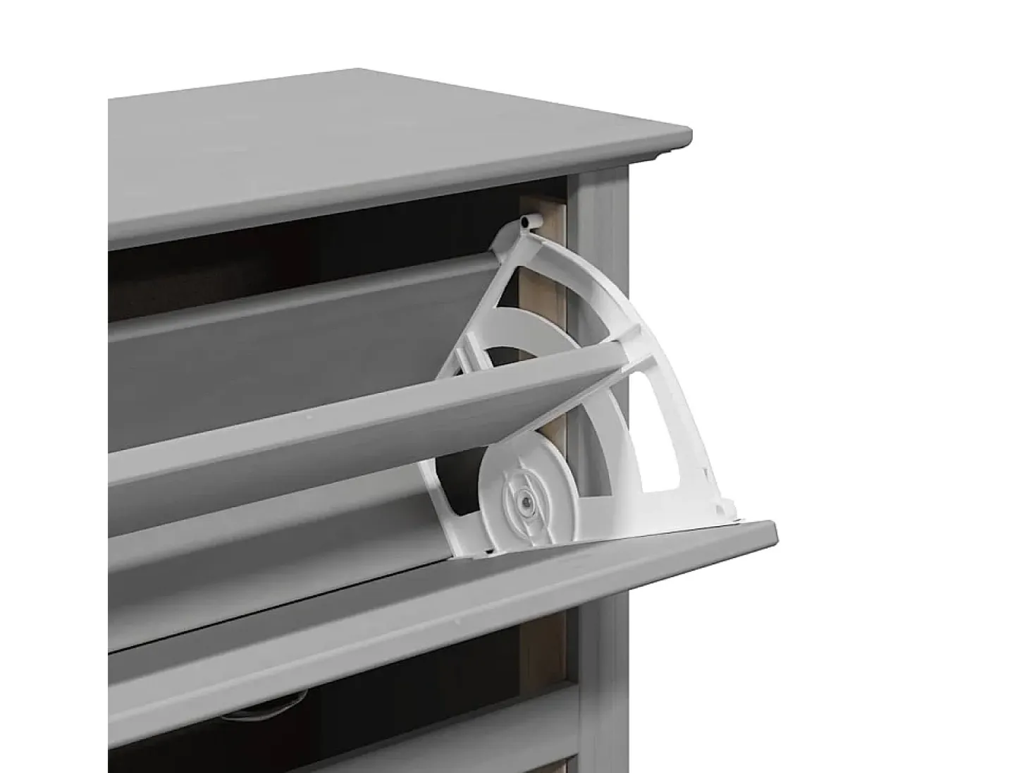 Zapatero gris 80x35x118 cm