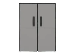 Zapatero gris 60x28x90 cm Tela