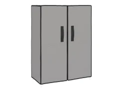 Zapatero gris 60x28x90 cm Tela