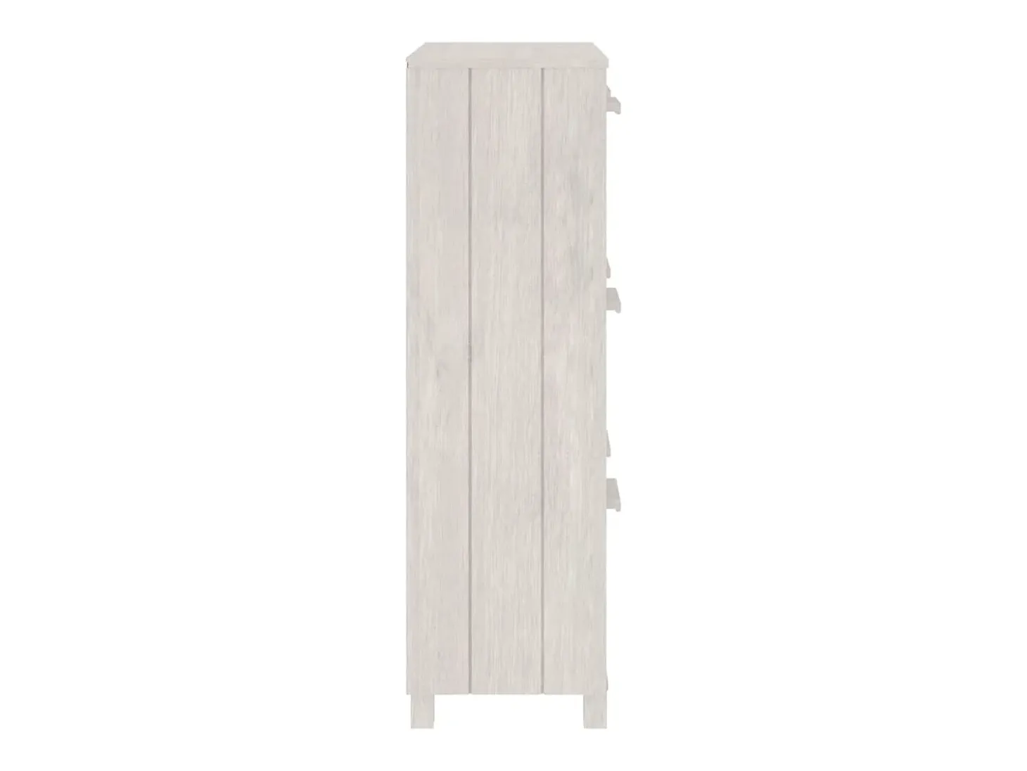 Zapatero HAMAR madera maciza de pino blanca 59,5x35x117 cm ES805683