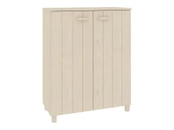 Zapatero HAMAR madera pino maciza marrón miel 85x40x108 cm ES125980