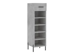 Zapatero madera de ingeniería gris hormigón 30x35x105 cm ES477516