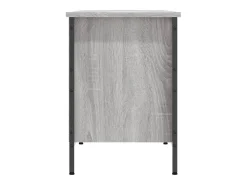 Zapatero madera de ingeniería gris Sonoma 131x35x50 cm ES830179