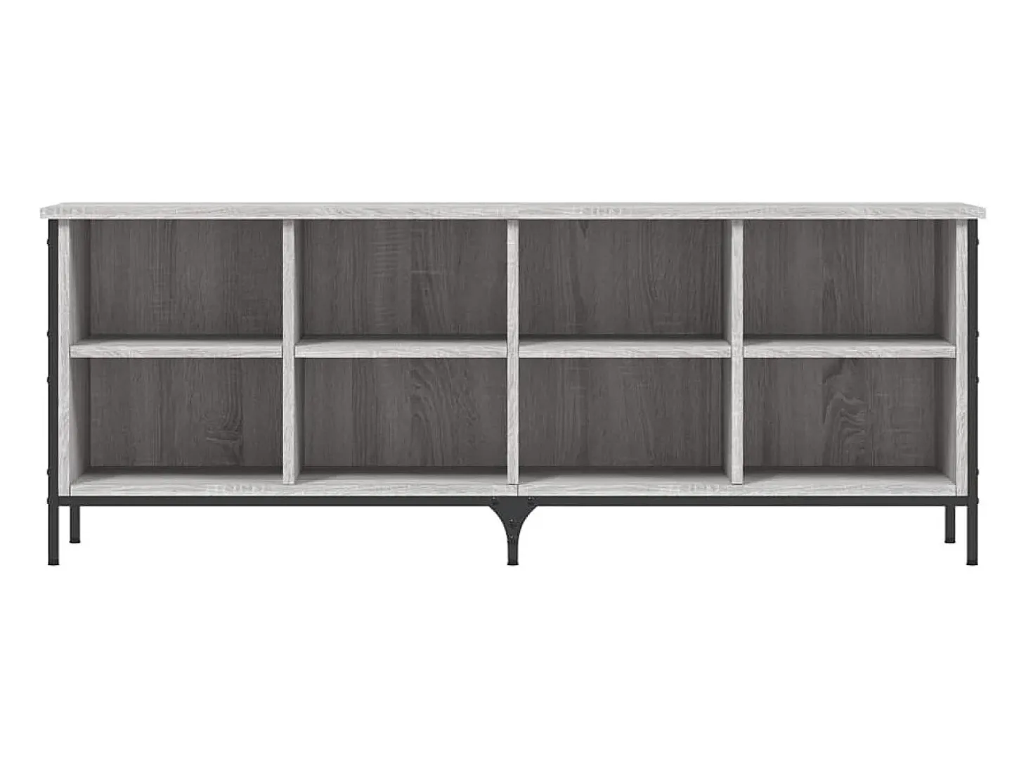 Zapatero madera de ingeniería gris Sonoma 131x35x50 cm ES830179