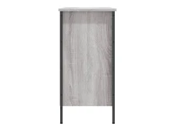 Zapatero madera de ingeniería gris Sonoma 100x35x70 cm ES698476