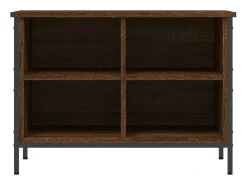 Zapatero madera de ingeniería marrón roble 69x35x50 cm ES574302