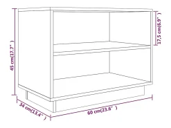 Zapatero Marrón Miel 60x34x45 cm Madera Maciza de Pino