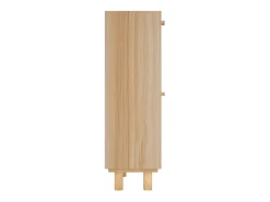 Zapatero marrón 52x25x80 cm Madera de ingeniería/Ratán