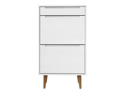 Zapatero MOLDE madera maciza de pino blanco 59,5x35x103 cm ES415863