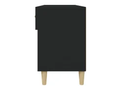Zapatero negro 102x35x55 cm Madera contrachapada