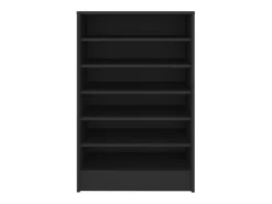 Zapatero negro 60x35x92 cm Madera contrachapada