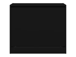 Zapatero negro 80x42x69 cm madera contrachapada