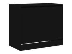 Zapatero negro 80x42x69 cm madera contrachapada