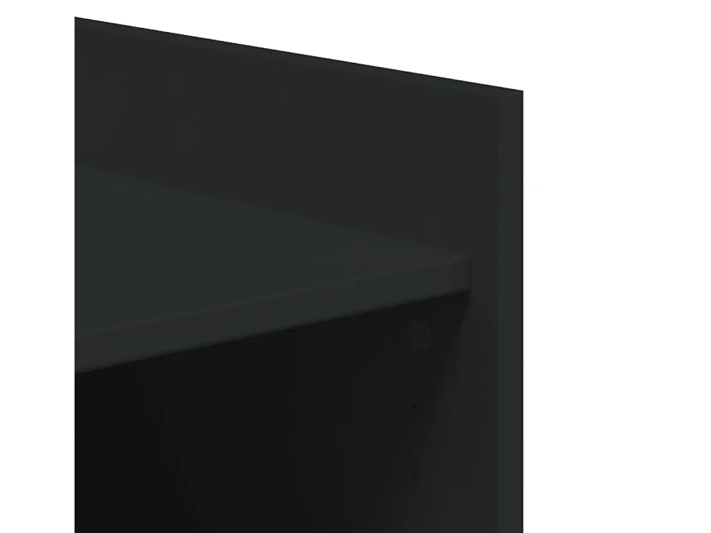 Zapatero negro 52x37,5x100 cm madera contrachapada