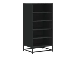 Zapatero negro 48x38x97,5 cm madera de ingeniería