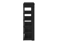 Zapatero negro 80x30x98 cm madera de ingeniería