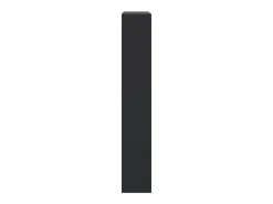 Zapatero negro 80x21x125,5 cm madera contrachapada