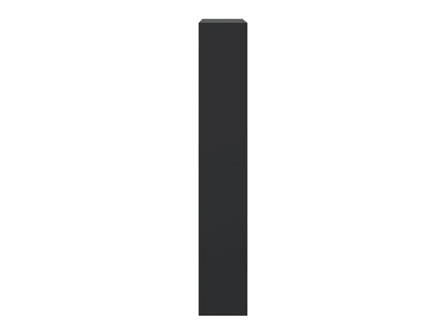 Zapatero negro 80x21x125,5 cm madera contrachapada