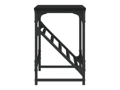 Zapatero negro 90x30x45 cm madera de ingeniería