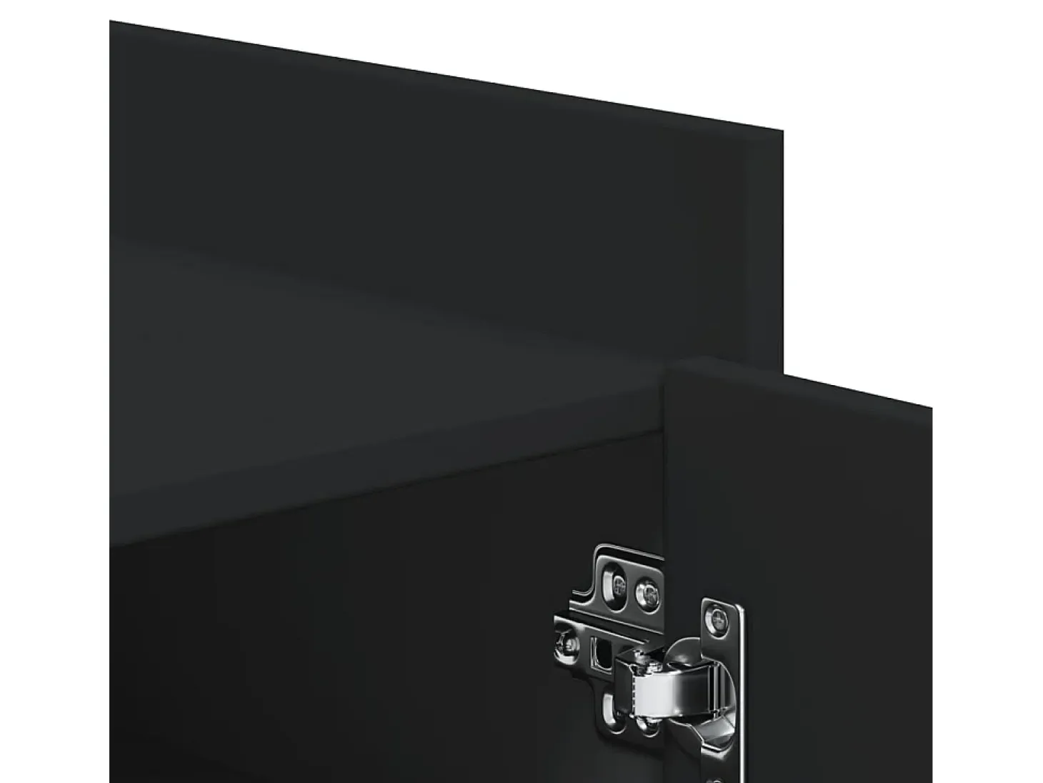 Zapatero negro 52x37,5x100 cm madera contrachapada