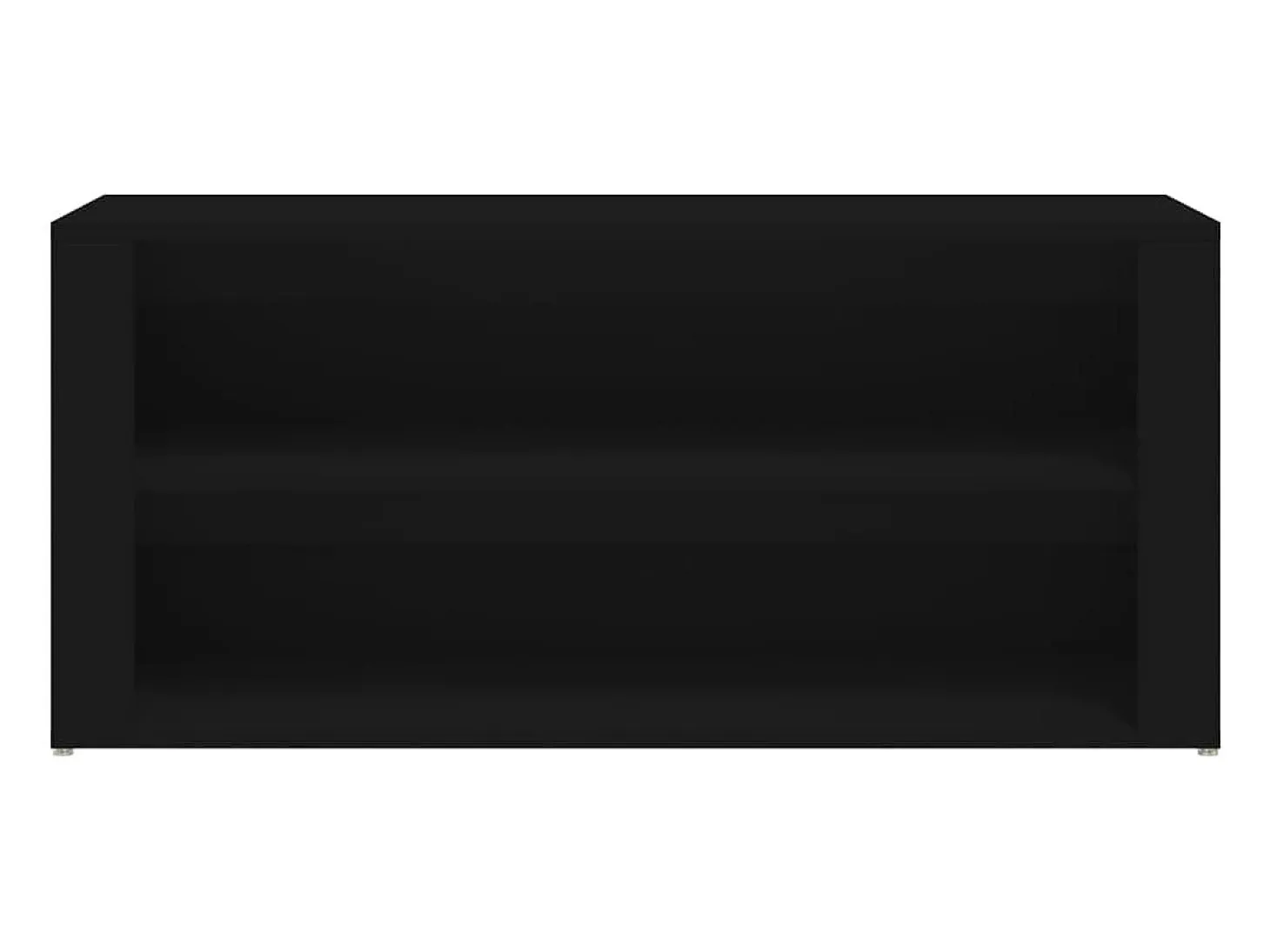 Zapatero negro 100x35x45 cm Madera de ingeniería