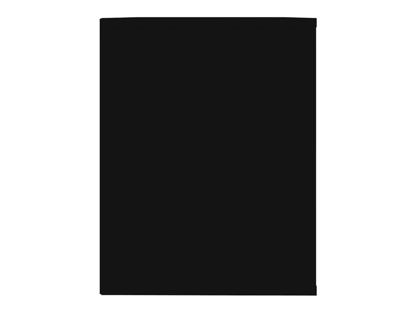 Zapatero negro 75x35x45 cm Madera de ingeniería