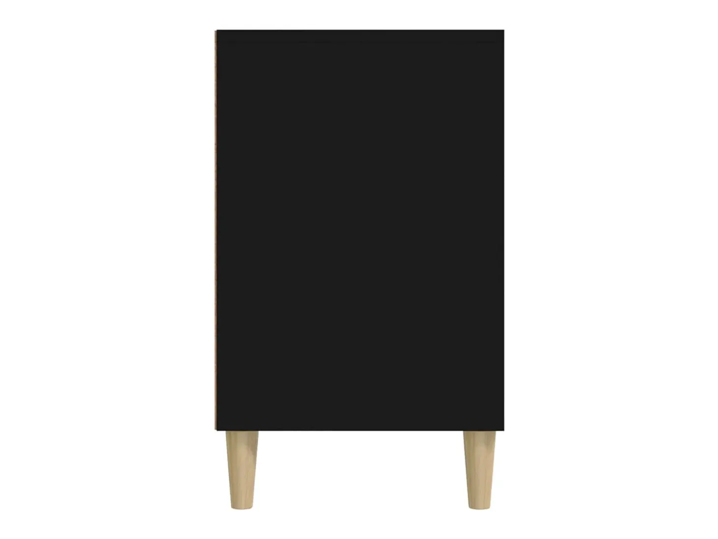 Zapatero negro 102x36x60 cm Madera contrachapada