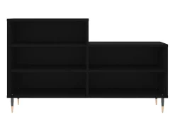 Zapatero negro 102x36x60 cm Madera contrachapada