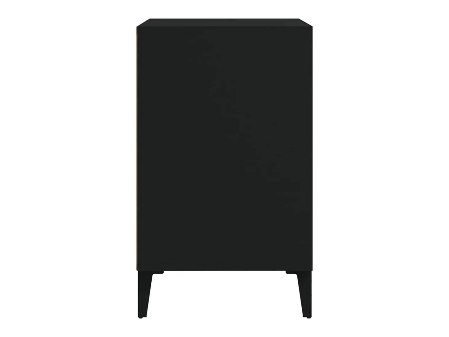 Zapatero negro 102x36x60 cm Madera contrachapada