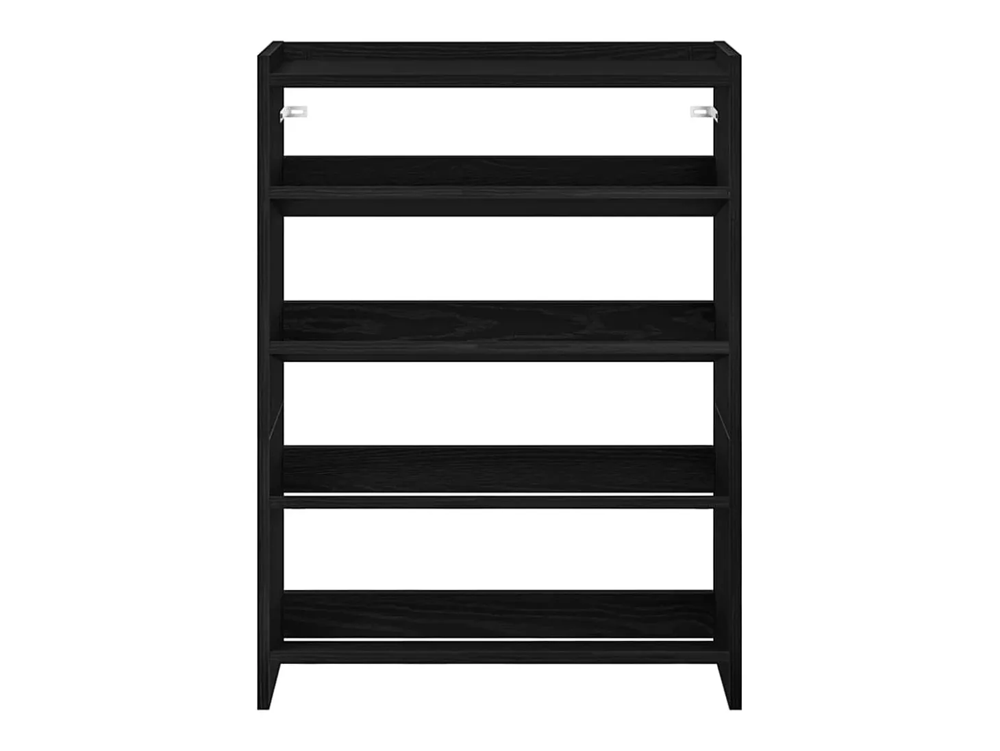 Zapatero negro 60x25x81 cm madera contrachapada