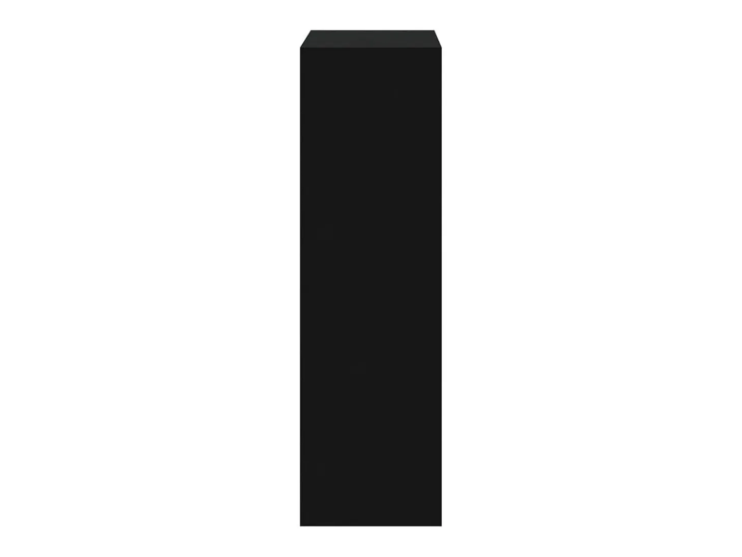 Zapatero negro 63x24x81 cm Madera contrachapada