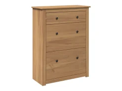 Zapatero Panamá 80x35x105 cm madera maciza de pino
