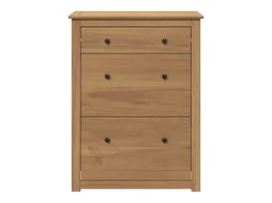 Zapatero Panamá 80x35x105 cm madera maciza de pino