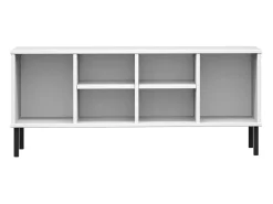 Zapatero patas metal Blanco 106x35x45cm Madera OSLO