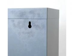 Zapatero Pisa de 4 puertas en gris metalizado. Se entrega montado.