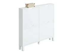 Zapatero Recibidor Blanco Estrecho Mary, 97x98x17 cm