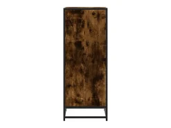 Zapatero roble ahumado 48x38x97,5 cm madera de ingeniería
