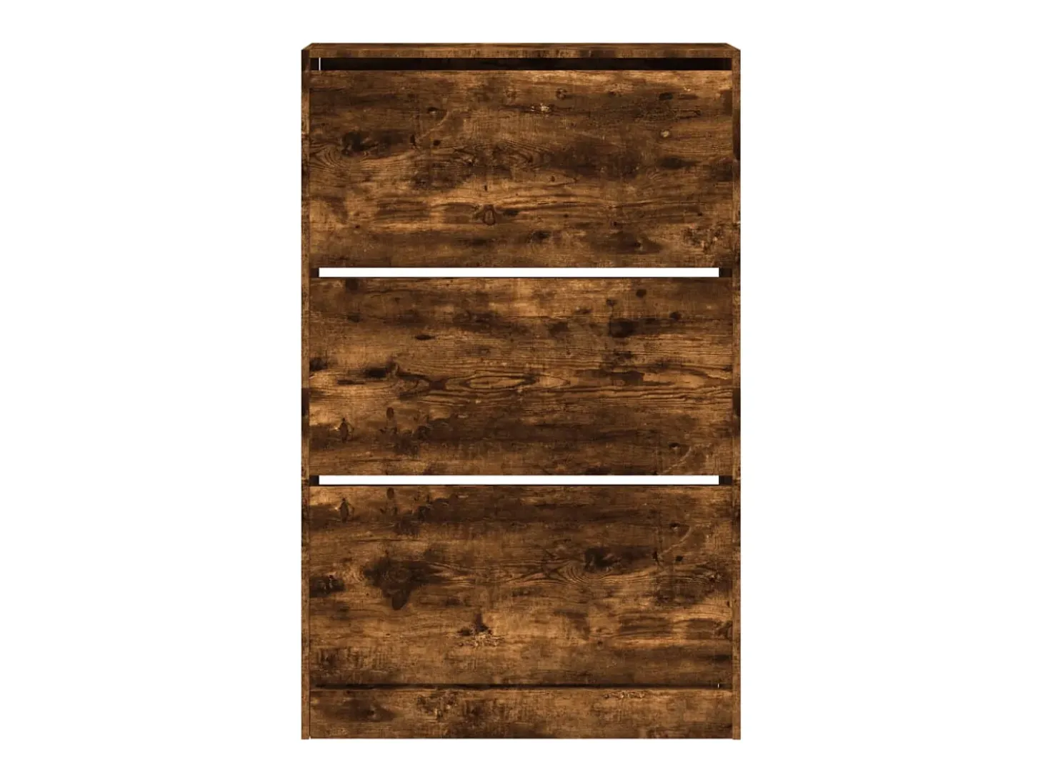 Zapatero roble ahumado 80x21x125,5 cm madera de ingeniería