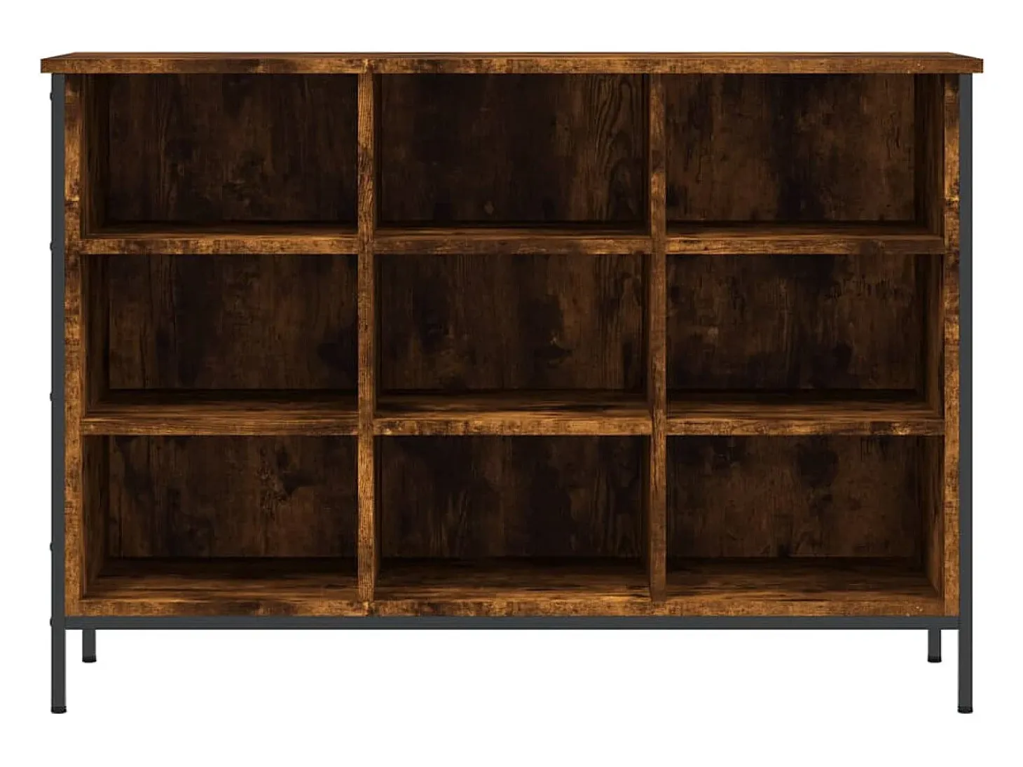 Zapatero roble ahumado 100x35x70 cm madera de ingeniería