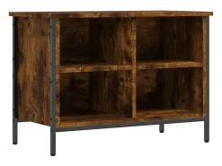 Zapatero roble ahumado 69x35x50 cm madera de ingeniería