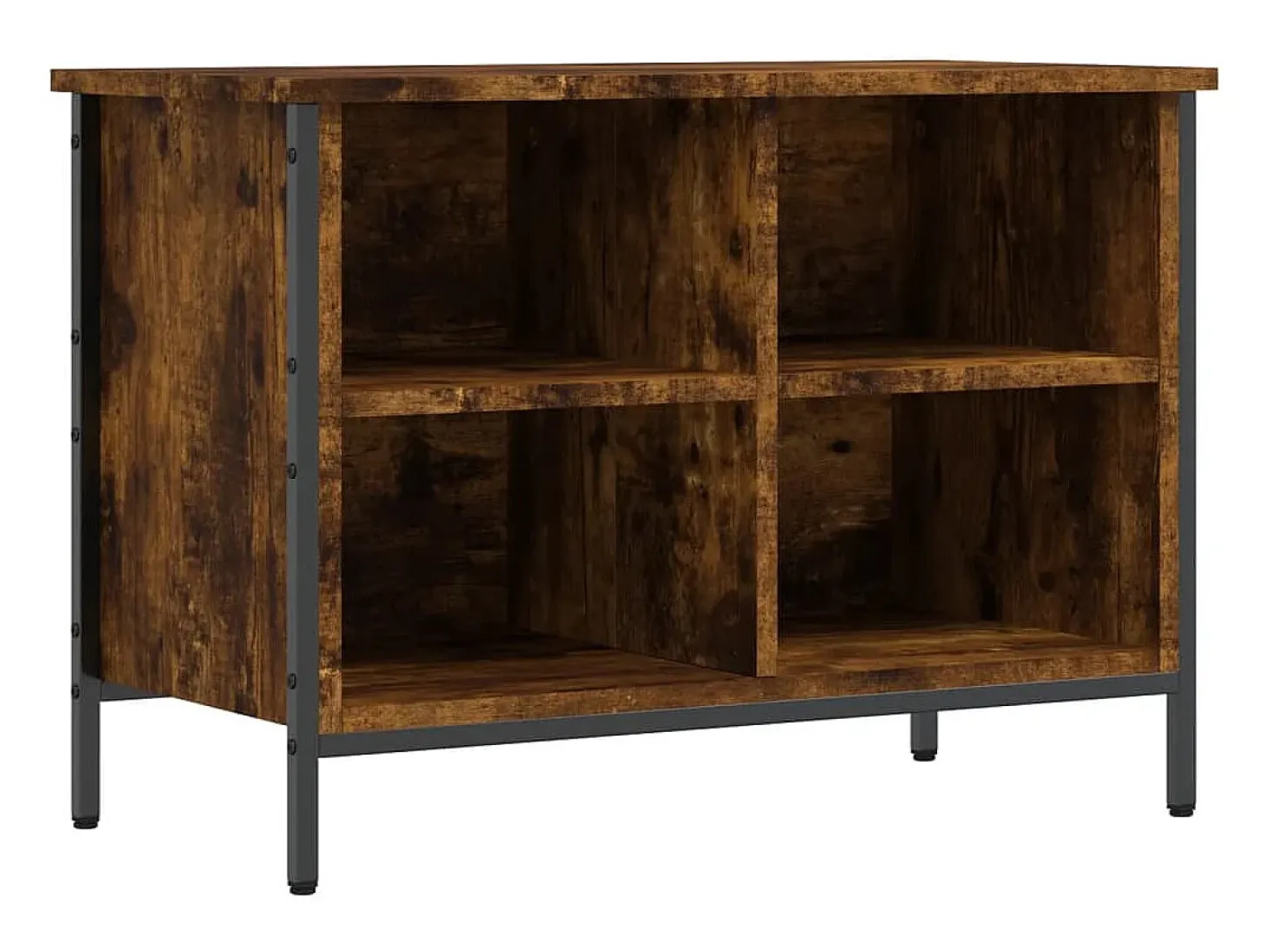 Zapatero roble ahumado 69x35x50 cm madera de ingeniería